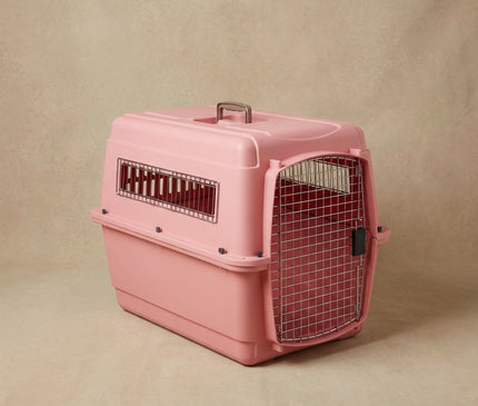 Pink Pet Travel Crate - For Cats & Small Dogs up to 5kg (50x33x33cm)